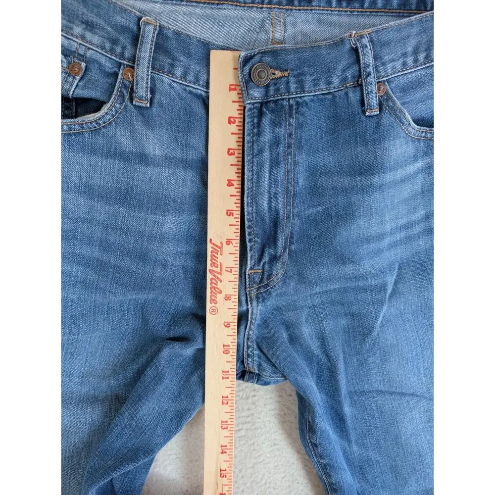 Lucky Brand 363 Straight Jeans Mens 38x24 Denim Medium Wash 5 Pocket